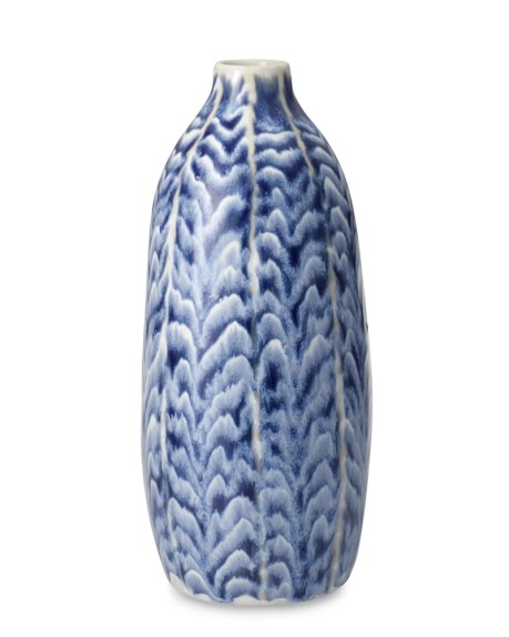 Ceramic Herringbone Tall Vase - Image 0