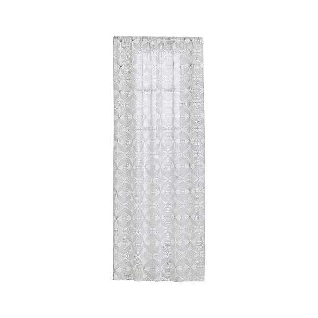 Lila 48"x84" Black and White Curtain Panel - Image 0