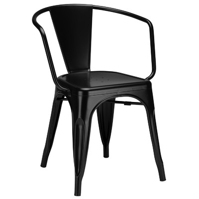 Trattoria Arm Chair - set of 2,  Black - Image 0