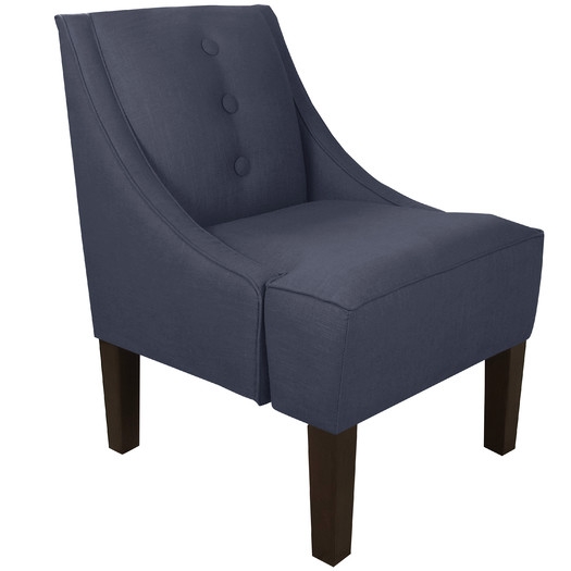 Twill Swoop Arm Chair - Image 0