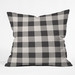 Zoe Wodarz City Plaid Indoor/Outdoor Throw Pillow - Black   20" H x 20" W x 6" D - Polyester  insert - Image 0