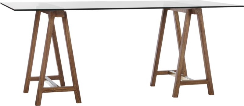 Foundry 72" trestle table - Image 0