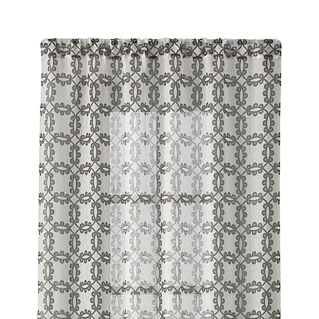Molly Grey 48"x96" Curtain Panel - Image 0