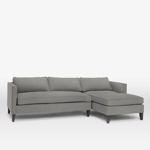 Dunham Down-Filled 2-Piece Right Chaise Sectional - Box Cushion - Image 0