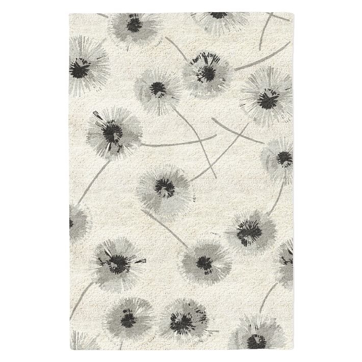 Dandelion Special Order Wool Rug - Ivory Background (4-Week Delivery) - Image 0