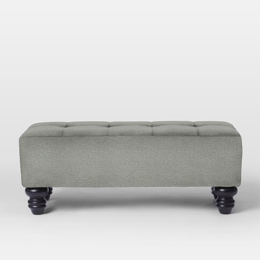 Essex Upholstered Bench - Boucle, Dusty Sky - Image 0