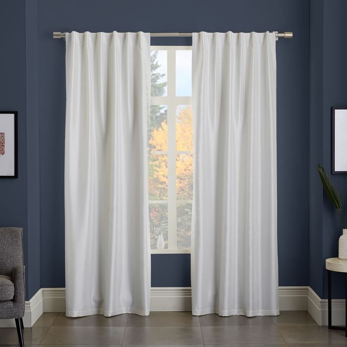 Greenwich Curtain + Blackout Liner - Ivory - 48"x96" - Image 0