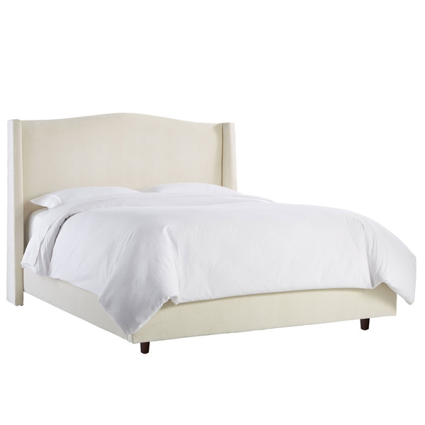Buchanan Upholstered Bed - Regal Antique White - King - No Nailheads - Image 0