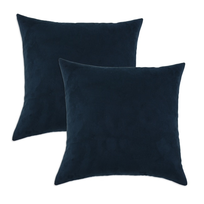 Slam Dunk Navy Simply Soft S-backed 17x17 Fiber Pillows (Set of 2) - Polyester fill - Image 0