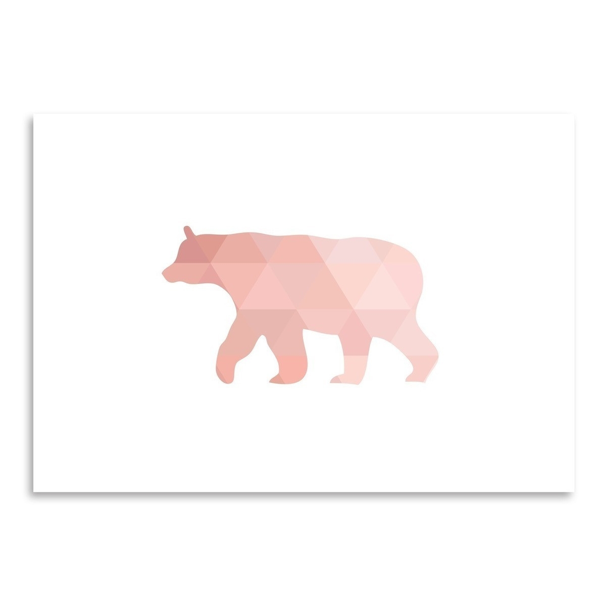 Coral Bear Graphic Art - 8x10 - unframed - Image 0