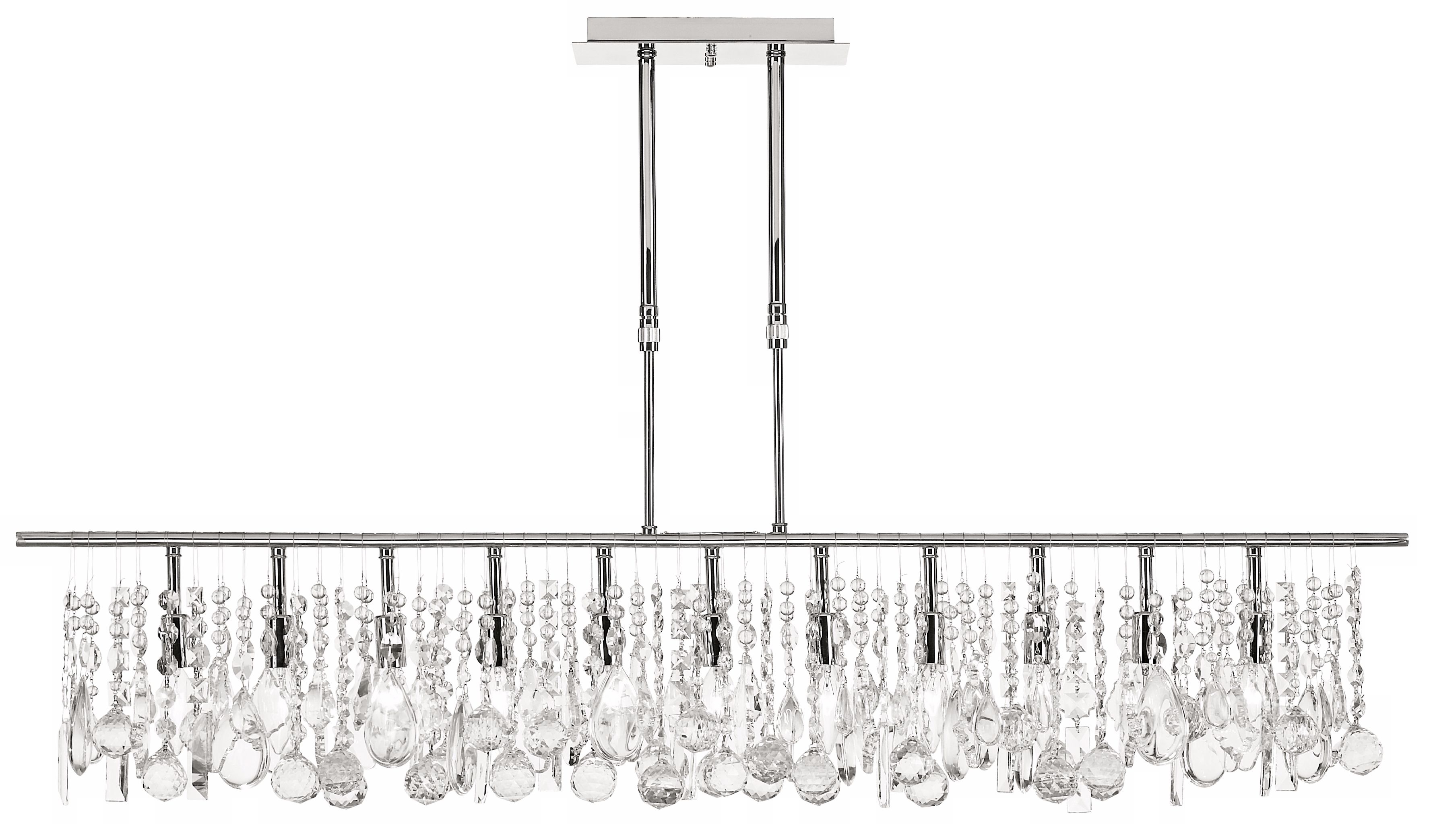 Luminous Collection Wide Crystal Chandelier - Image 0