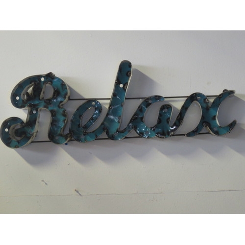 Small Relax with Edge Sign Wall DÃ©cor - Image 0