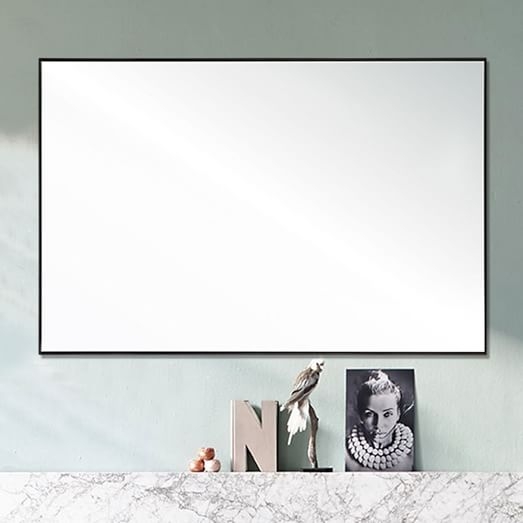 Gray-Framed Wall Mirror - Image 0