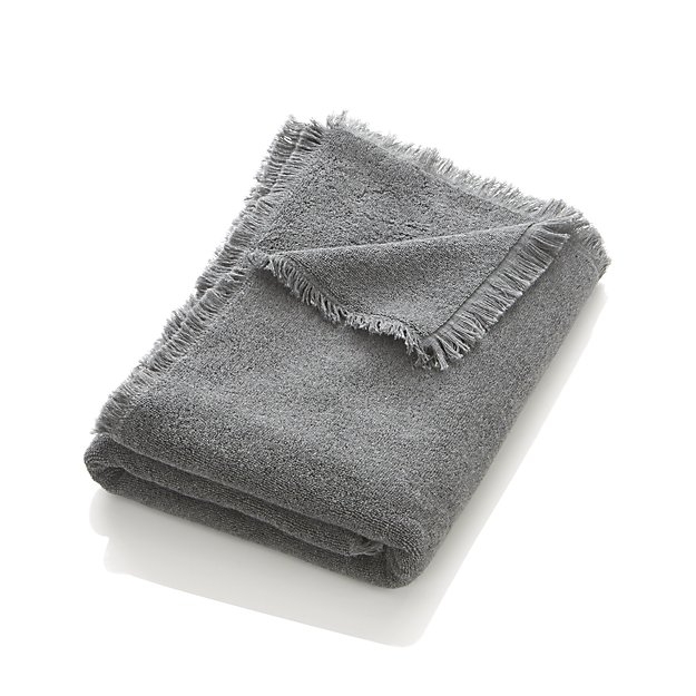 Fringe Grey Bath Towel - Image 0