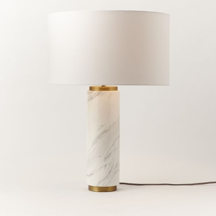 Pillar Table Lamp - Marble - Image 0