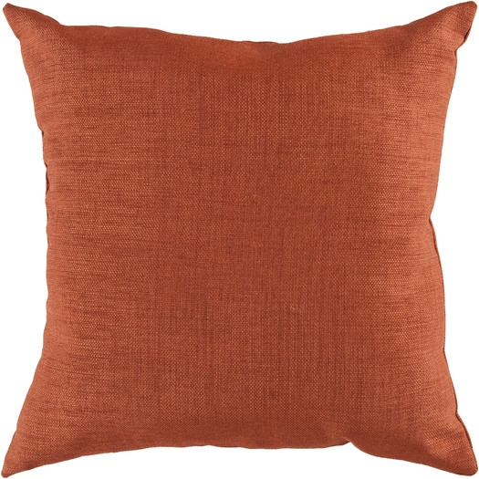 Stunning Solid 18" Pillow Cover - Brick Red / Paprika - Insert Sold Separately - Image 0
