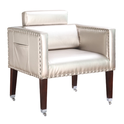 Winmark Silver Dentist Vinyl Lounge Chairby Gail&#039;s Accents - Image 0