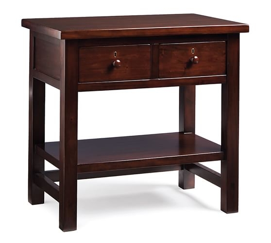 Farmhouse 2-Drawer Bedside Table - Image 0
