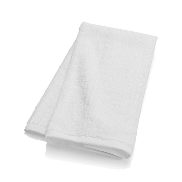Ribbed White Hand Towel - Image 0