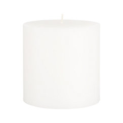 White 4"x4" Pillar Candle - Image 0
