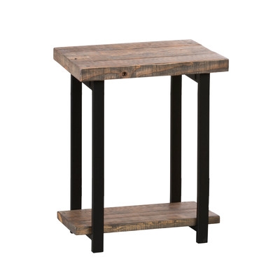 Pomona Reclaimed Wood/Metal End Table - Image 0