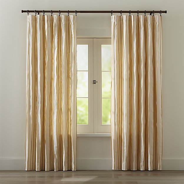 Kendal Yellow 50"x108" Curtain Panel - Image 0