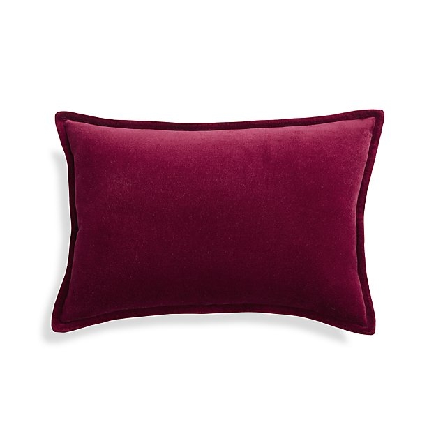 Brenner Beet 18"x12" Pillow with Down-Alternative Insert - Image 0