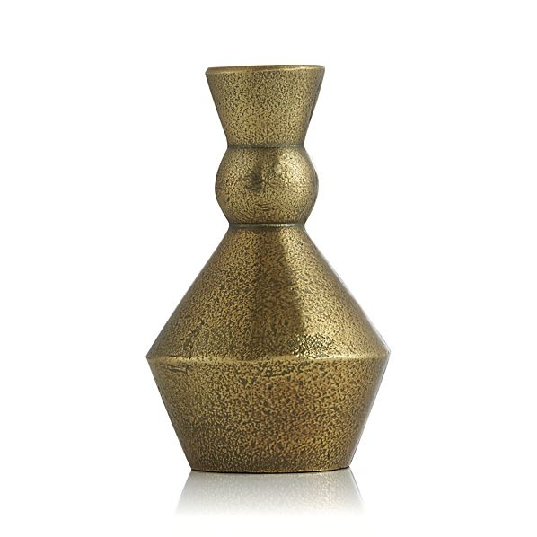 Denby Medium Antique Brass Taper Candle Holder - Image 0