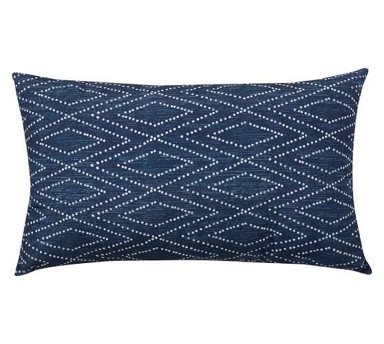 Lycian Ikat Indoor/Outdoor Lumbar Pillow - Image 0