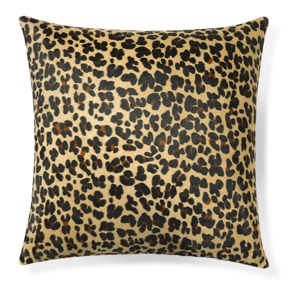 Leopard Hide Pillow Cover, 20" X 20" - Insert sold separately - Image 0