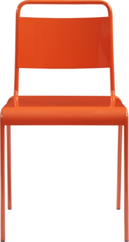 lucinda orange stacking chair - Image 0