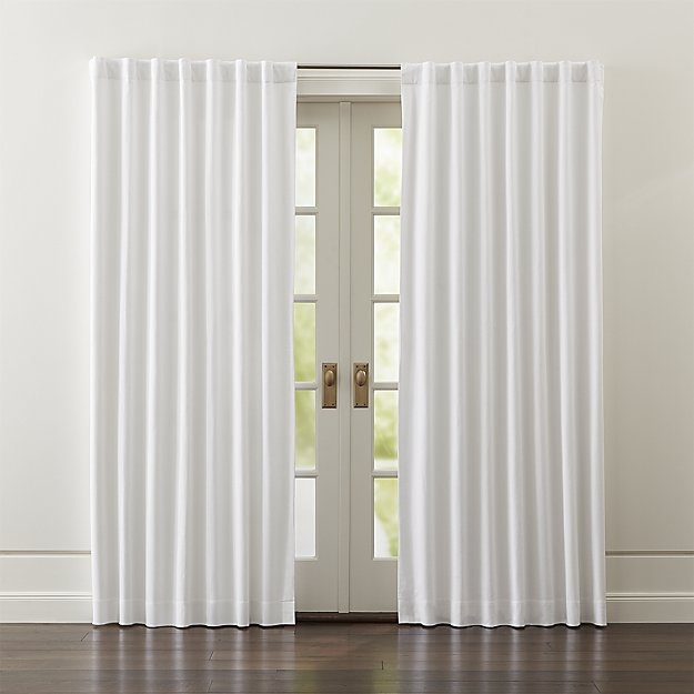 Wallace Blackout Curtains, White, 52" x 84" - Image 0