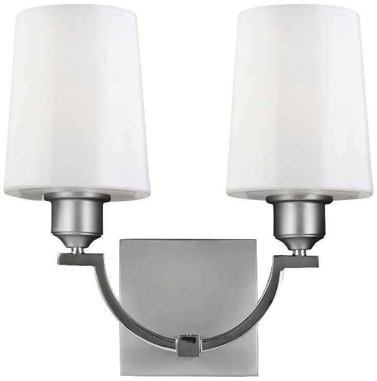 Feiss Preakness Two Tone Nickel Wall Sconce - Image 0