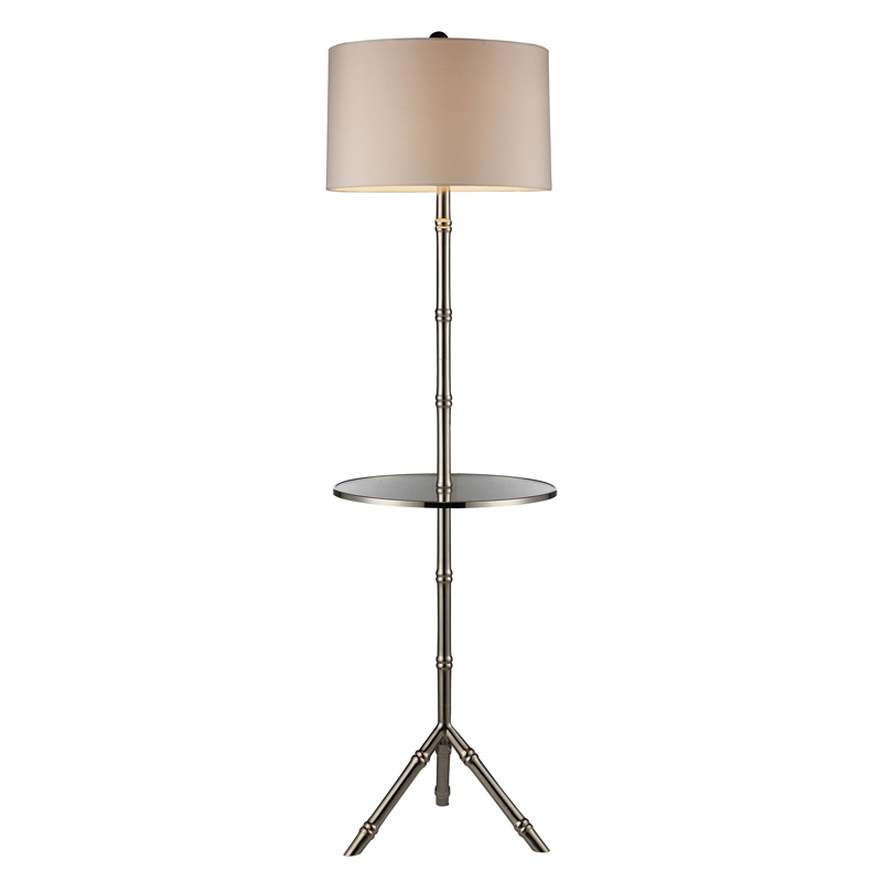 D* STANTON 1-LIGHT FLOOR LAMP WITH GLASS TRAY - Image 0