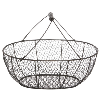 French Chic Garden Wire Basket - Image 0