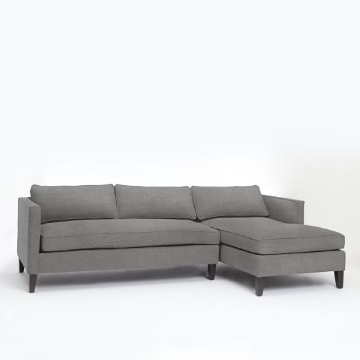 Dunham Down-Filled 2-Piece Right Chaise Sectional - Image 0