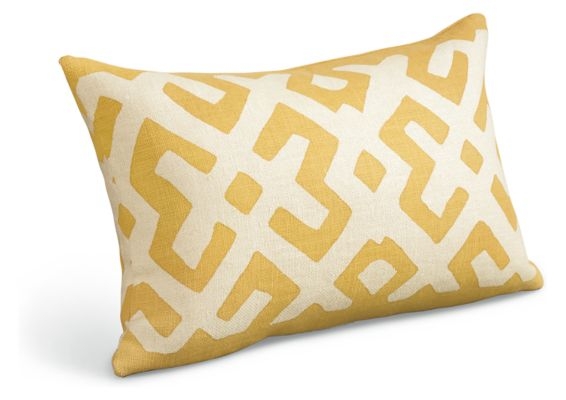 Maze 20w 13h Pillow in Saffron - Feather/Down Insert - Image 0