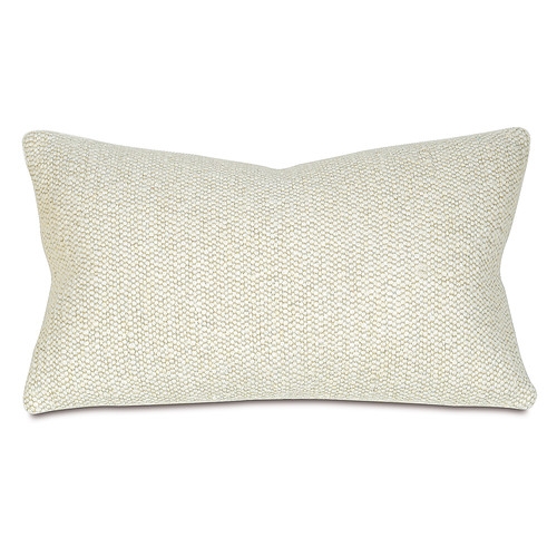 Corfis Lumbar Pillow, Vannila, 13x22, Down/Feather Insert - Image 0
