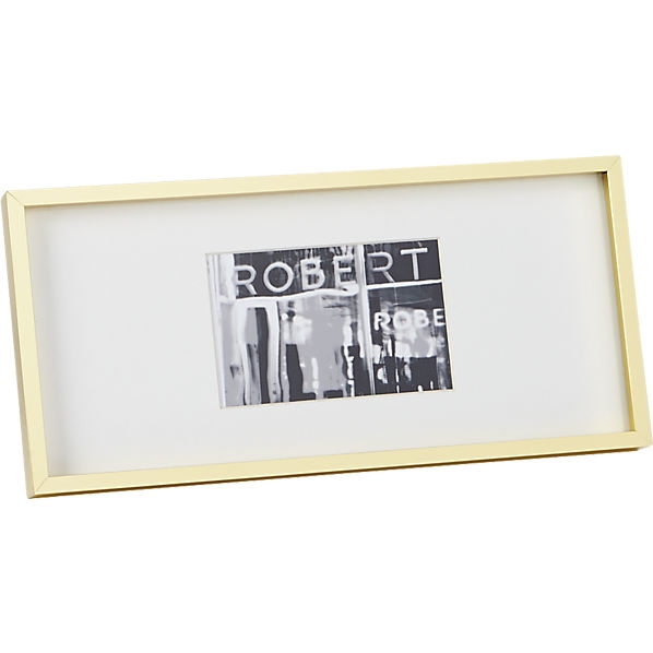 Gallery brass 4x6 picture frame - Image 0