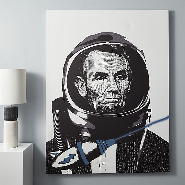 Lincoln spaceman print-40"x53"-Unframed - Image 0