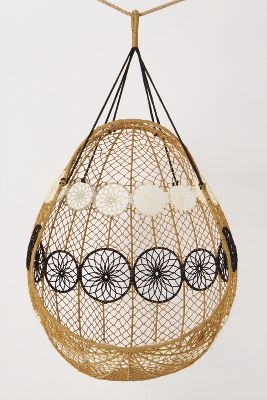 Knotted Melati Hanging Chair - Neutral motif - Image 0