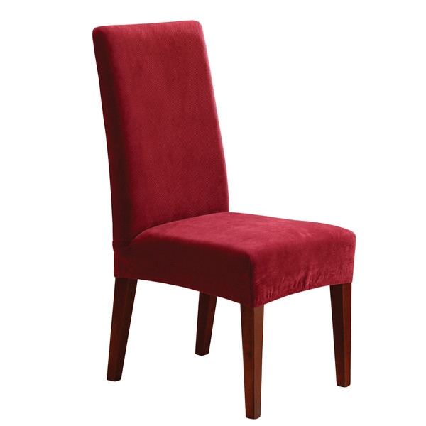 Stretch Pique Short Chair Slipcover - Image 0