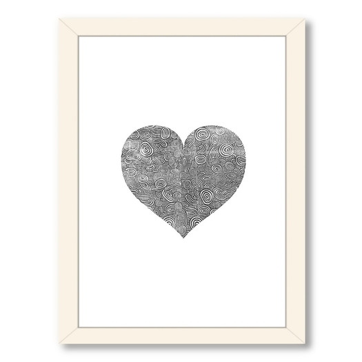 Love Heart Swinging Framed Graphic Art - Image 0