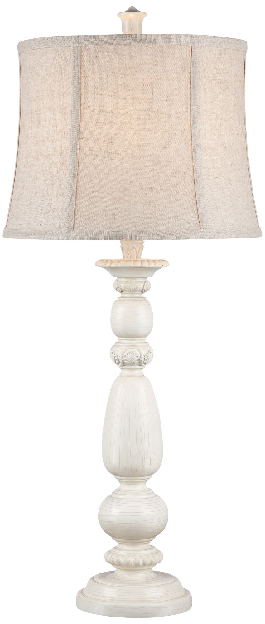 Lorin Ivory Candlestick Table Lamp - Image 0