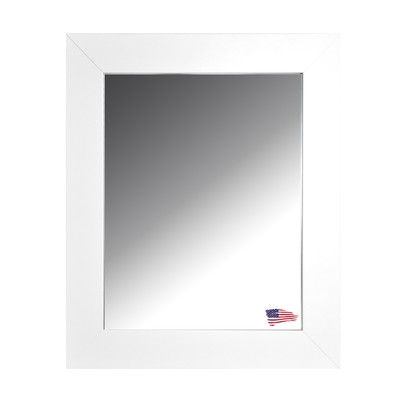 48" American Made Rayne White Satin Wide Wall Mirror - Image 0