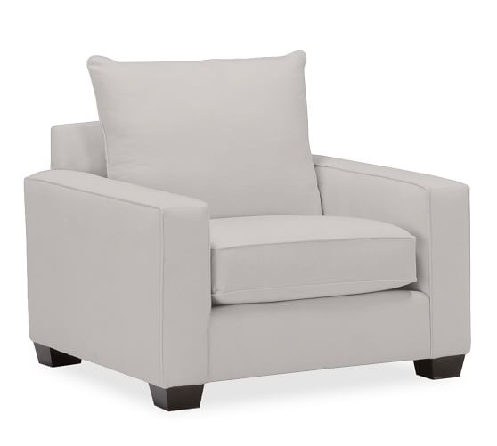 PB Comfort Square Arm Upholstered Armchair - Image 0