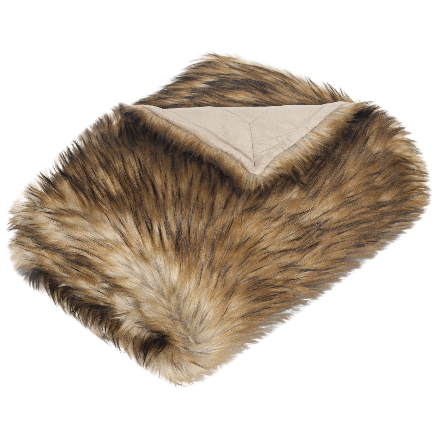 Racoon Faux Fur Throw Blanket - Image 0