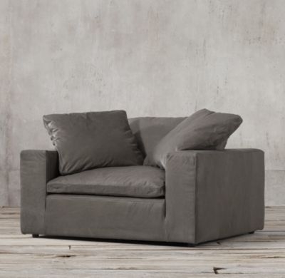 CLOUD TRACK ARM LEATHER CHAIR - Image 0