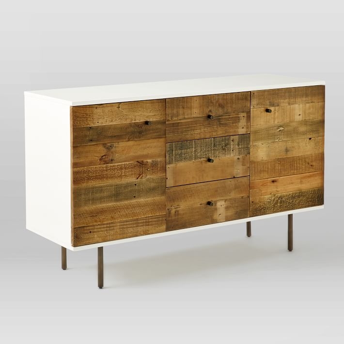Reclaimed Wood + Lacquer Buffet - Image 0