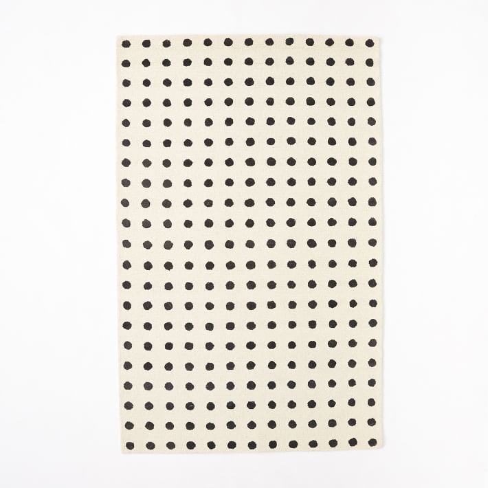 Grid Dot Wool Rug - Image 0